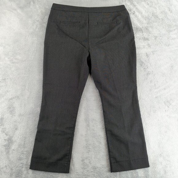 Reitmans Pants Womens 10 Petite Black White Cropped Dress Trousers Slim Fit Work - Picture 4 of 12